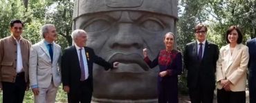 Sheinbaum Cabeza Olmeca Barcelona