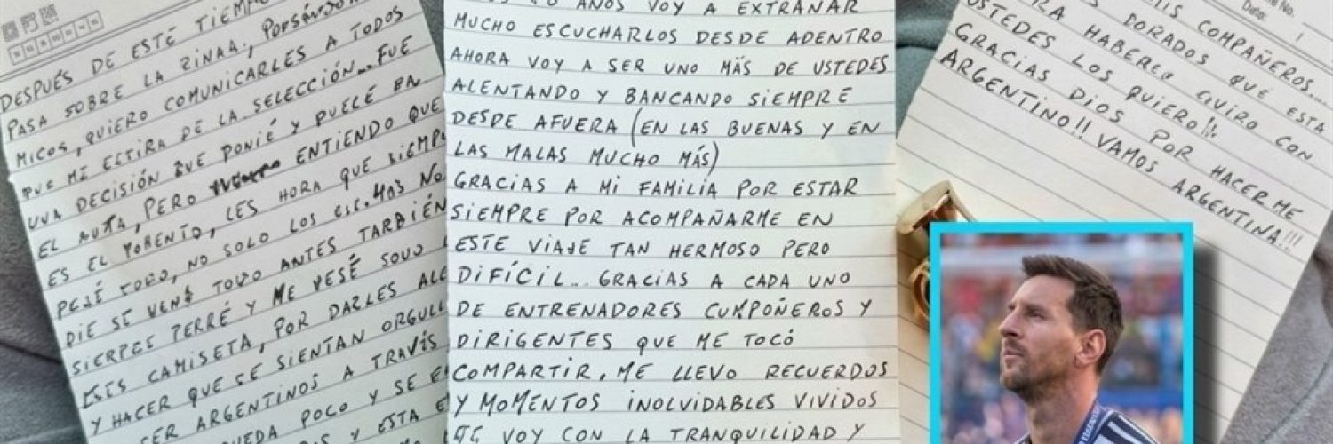 Retiro Messi Argentina